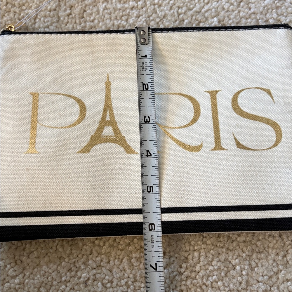 Pochette Paris Canvas Pouch with Gold Lettering By Andy & Co.The SouvenirFactory - Picture 10 of 14